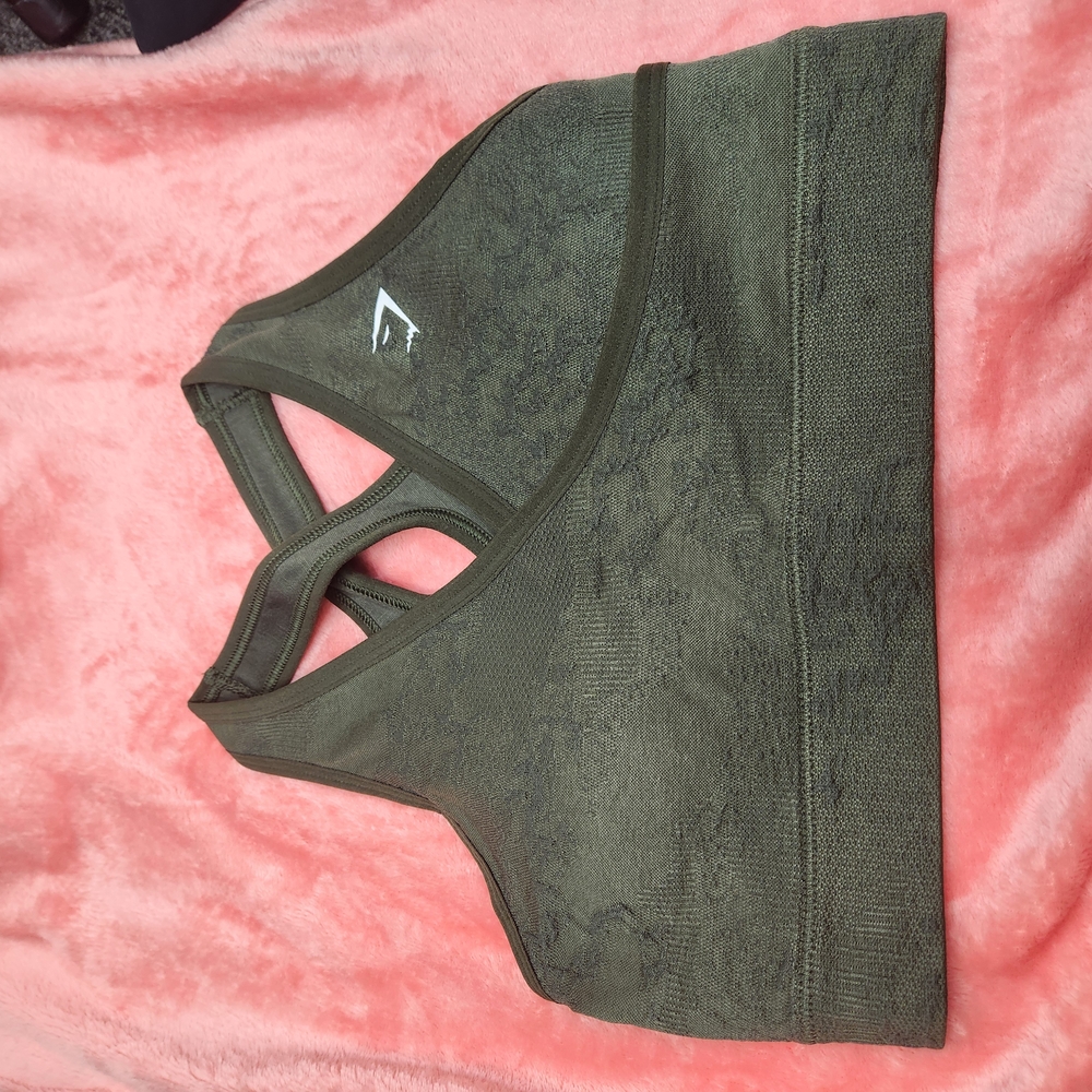 Gymshark Olive Green Sports Bra